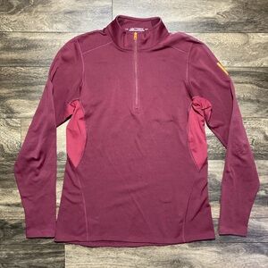 Arc'teryx Women's Burgundy and Pink Sweatshirt